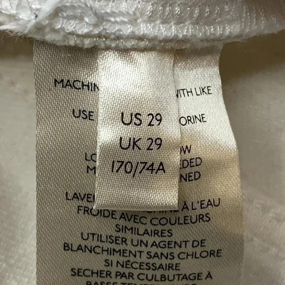 NWT Free People We The Free Denim Button Fly Cutoff Shorts Bright White - Picture 13 of 15